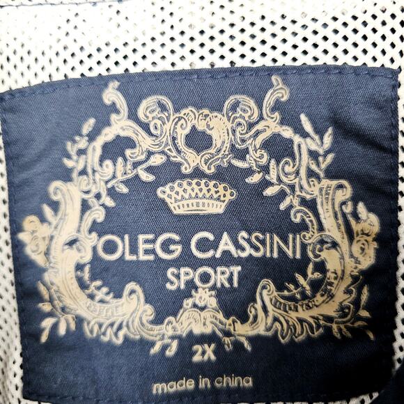 Oleg Cassini Sport Navy Sea Combers Zip Jacket Women’s 2X Nautical Preppy 3711 - Picture 4 of 8